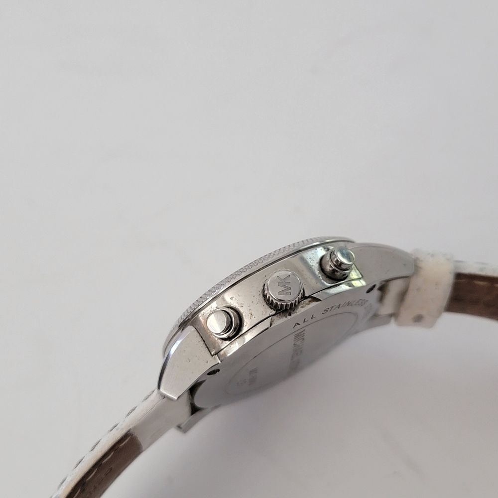 Michael Kors Cronograph Mother Of Pearl Dial Quarz Women's Watch - Picture 10 of 16